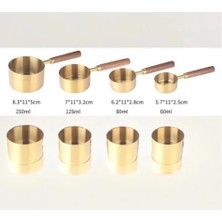 Renklime 4'lü Ahşap Saplı Ölçü Kaşığı