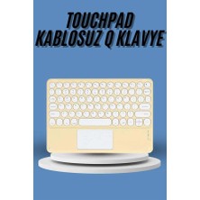 Renklime Touchpad Tüm Cihazlara Uyumlu Bluetooth Klavye Touchpad Slim Kablosuz Wifi Q Klavye