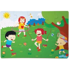 Renklime 1276-CS Chiva, Ilkbahar Ahşap Yer Puzzle