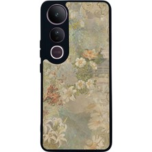 Scaleta Case Vivo V50 Lite Uyumlu Soft Tasarımlı Glossy Mat Siyah Silikon Telefon Kılıfı