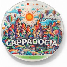 Datatek Kapadokya Temalı Ahşap Buzdolabı Magneti Model 3