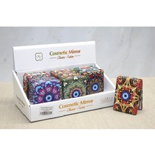 Renklime Taşlı El Aynası Dikdörtgen Kalın Model 2