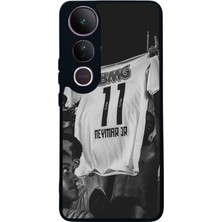 Scaleta Case Vivo V50 Lite Uyumlu Neymar Jr Tasarımlı Glossy Mat Siyah Silikon Telefon Kılıfı