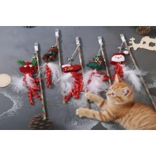 Renklime Yılbaşı Temalı Zilli Kedi Oyun Oltası