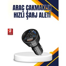 Renklime Polygold Quick Charger 55W Araç Şarj Cihazı Pd USB C Destekli