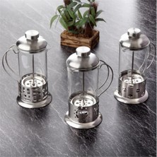 Renklime Çelik Kulplu Cam French Press - 350 ml