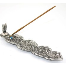 Renklime Metal Kayık Baykuş Tasarımı Tütsülük Model 2