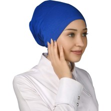 Altobeh Hazır Pratik Geçmeli Uzun Boru Tesettür Bonesi - Saks