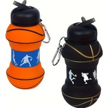 Renklime Basketbol Topu Tasarımlı Akordiyon Su Şişesi