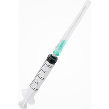 Genject 2cc 3 Parça (Contalı) (21G/38MM) Uzun Yeşil Uçlu 250'LI Kutu