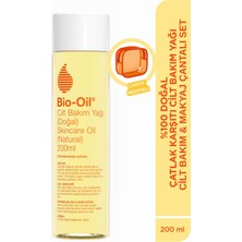 Bio-Oil %100 Natural Çatlak ve Leke Karşıtı Nemlendirici Yağ 200ML-MAKYAJ Çantası Hediyeli