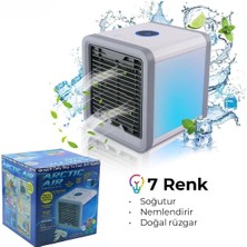 Renklime Masaüstü Kare Su Hazneli Fan