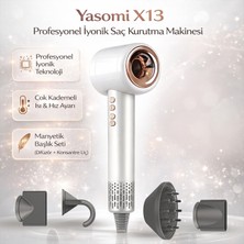 Yasomi X13 5in1 Profesyonel Uyumlu Duvar Aparatlı Iyonik Saç Kurutma ve Fön Makinesi