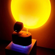 Renklime Gün Batımı Lambalı Hava Nemlendiricisi