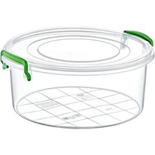 Renklime Yuvarlak Saklama Kutusu 2.4 Litre