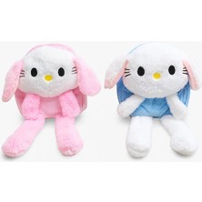 Renklime Işıklı Peluş Oynar Kulaklı My Melody ve Cinnamoroll Sırt Çantası