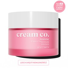 Cream Co. Su Bazlı Moisturizer Nemlendirici Yüz Kremi | Hyaluronik Asit | 50 ML | Tüm Cilt Tipleri