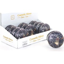 Renklime Taşlı Istanbul Tasarımı El Aynası Kalın Model 6