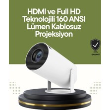 Renklime HDMI ve USB Girişli Uzun Ömürlü Ampullü Projeksiyon