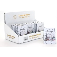 Renklime Taşlı Istanbul Tasarımı El Aynası Ince Model 13