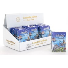 Renklime Taşlı Istanbul Tasarımı El Aynası Ince Model 7