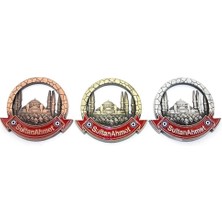 Renklime Istanbul Temalı Metal Magnet Sultanahmet Yuvarlak Tasarımlı