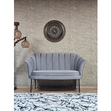 Sevinç Mobilya Ikili Istiridye Siyah Boyalı Telli Ayak Çay Seti Koltuk Tekli Berjer , Ikili Berjer Koltuk