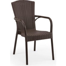 Norino Mandella Doğa Rattan Koltuk Kahverengi