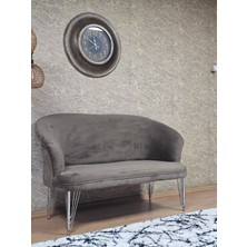 Sevinç Mobilya Ikili Teddy Krom Kaplama Telli Ayak Çay Seti Koltuk Ikili Berjer , Balkon, Salon, Ofis