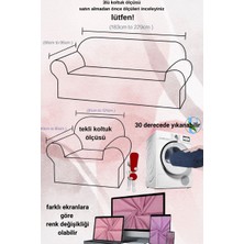 UY STYLE Likrali Koltuk Kılıfı ,esnekli Lastikli Koltuk Örtüsü Pitikare Desen 3+3+1+1takım
