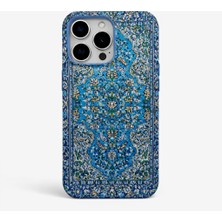 Zawa iPhone 13 Pro Uyumlu El Yapımı Kilim Desenli Dokuma Kumaş Telefon Kılıfı - Halı Motifli Kapak