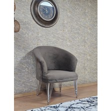Sevinç Mobilya Tekli Teddy Krom Kaplama Telli Ayak Çay Seti Koltuk Tekli Berjer , Balkon, Salon, Ofis