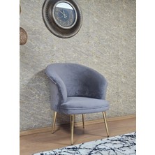 Sevinç Mobilya Tekli Teddy Gold Kaplama Sivriltme Ayak Çay Seti Koltuk Tekli Berjer , Balkon, Salon, Ofis