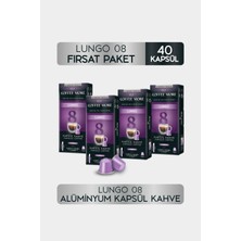 Coffee More 8 Lungo Kapsül Kahve 10 x 4 Paket ( 40 Adet ) Nespresso Uyumlu