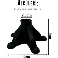 Normadia Octobus Siyah Baston Lastiği Çift Paket, Dayanıklı ve Güvenilir Kullanım