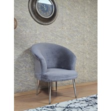 Sevinç Mobilya Tekli Teddy Krom Kaplama Sivriltme Ayak Çay Seti Koltuk Tekli Berjer , Balkon, Salon, Ofis