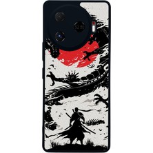 Scaleta Case Camon 30 Pro Uyumlu Ejderha Tasarımlı Glossy Mat Siyah Silikon Telefon Kılıfı