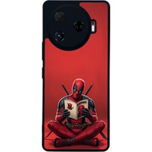 Scaleta Case Camon 30 Pro Uyumlu Deadpool Tasarımlı Glossy Mat Siyah Silikon Telefon Kılıfı