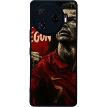 Scaleta Case Camon 30 Pro Uyumlu Cristiano Ronaldo Tasarımlı Glossy Mat Siyah Silikon Telefon Kılıfı