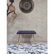 Sevinç Mobilya Gold Sivriltme Ayaklı 60 cm Puf Bench - Puf - Bench - Oturak - Mutfak Oturağı - Antre Oturağı