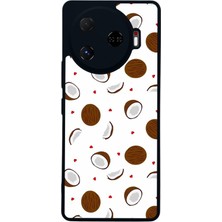 Scaleta Case Camon 30 Pro Uyumlu Coconat Tasarımlı Glossy Mat Siyah Silikon Telefon Kılıfı
