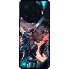 Scaleta Case Camon 30 Pro Uyumlu Valorant Tasarımlı Glossy Mat Siyah Silikon Telefon Kılıfı