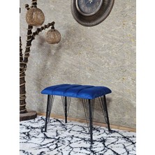 Sevinç Mobilya Metal Siyah Tel Ayaklı 60 cm Puf Bench - Puf - Bench - Oturak - Mutfak Oturağı - Antre Oturağı
