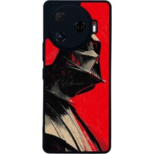 Scaleta Case Camon 30 Pro Uyumlu Darth Vader Tasarımlı Glossy Mat Siyah Silikon Telefon Kılıfı