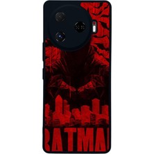 Scaleta Case Camon 30 Pro Uyumlu Batman Tasarımlı Glossy Mat Siyah Silikon Telefon Kılıfı