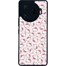 Scaleta Case Camon 30 Pro Uyumlu Hello Kitty Tasarımlı Glossy Mat Siyah Silikon Telefon Kılıfı