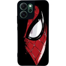 Scaleta Case Reno 14F Uyumlu Spiderman Tasarımlı Glossy Mat Siyah Silikon Telefon Kılıfı