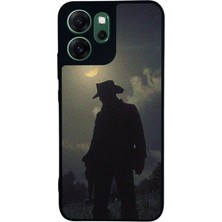 Scaleta Case Reno 14F Uyumlu Red Dead Redemption 2 Tasarımlı Glossy Mat Siyah Silikon Telefon Kılıfı