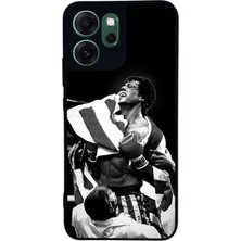 Scaleta Case Reno 14F Uyumlu Boks Tasarımlı Glossy Mat Siyah Silikon Telefon Kılıfı