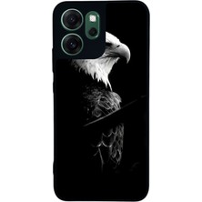 Scaleta Case Reno 14F Uyumlu Taraftar Tasarımlı Glossy Mat Siyah Silikon Telefon Kılıfı